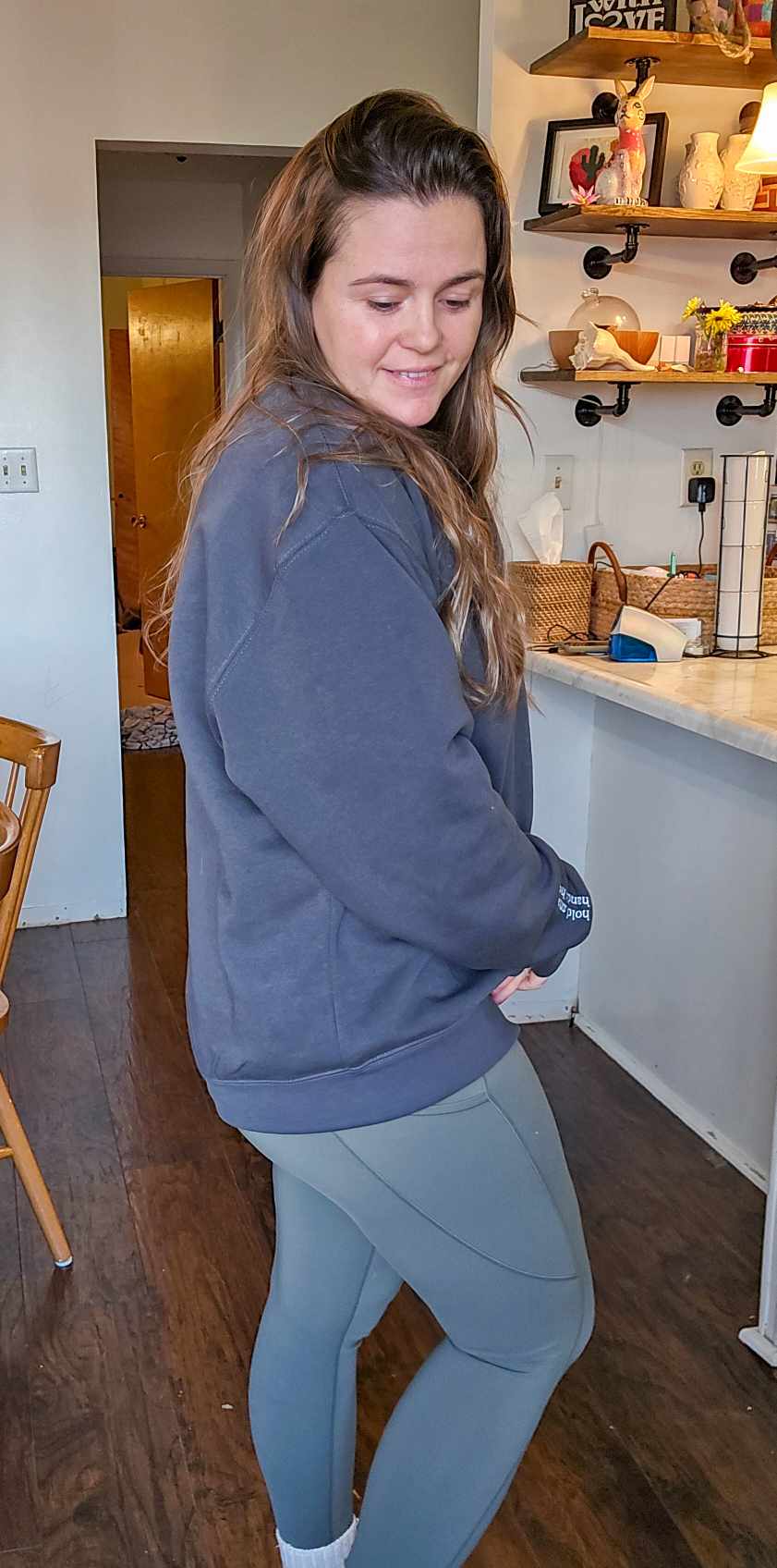 "Homeschool My Way." Embroidered Sweatshirt (black font)