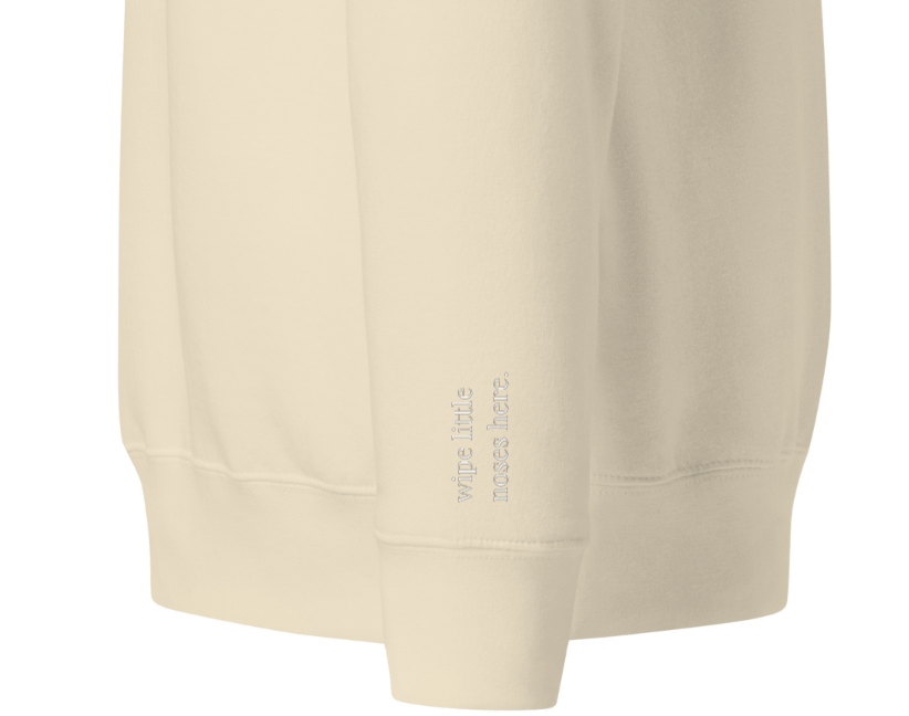 "Motherhood My Way." Embroidered Sweatshirt (white font)